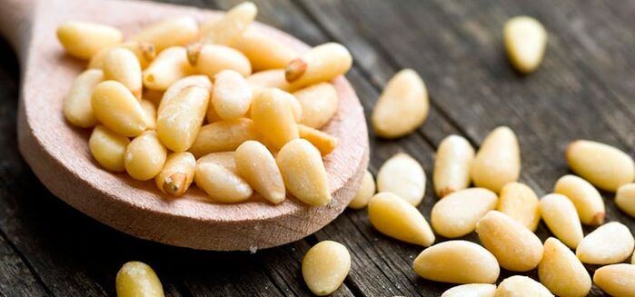 pine nuts for power